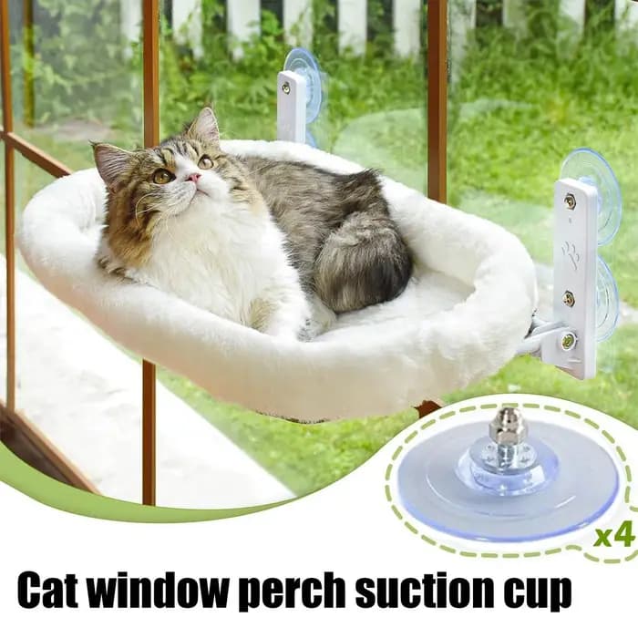 Hamac pour chat à ventouses