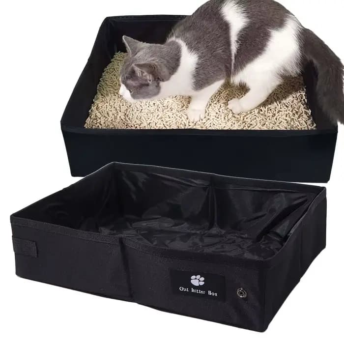Bac à litière pour chat portable