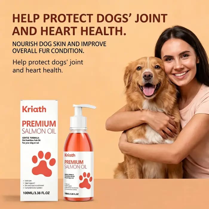 Huile de saumon premium pour animaux de compagnie