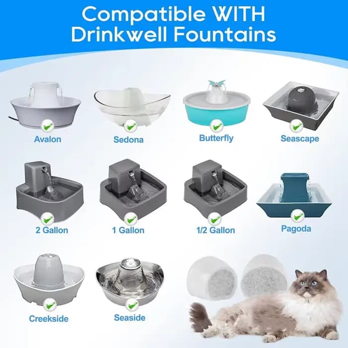 Fontaine à eau automatique en céramique pour chat