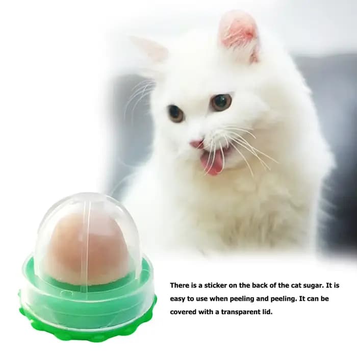 Chat herbe-aux-chats léchant bonbons Snack pour chaton Nutrition poisson Gel énergie sucre boule