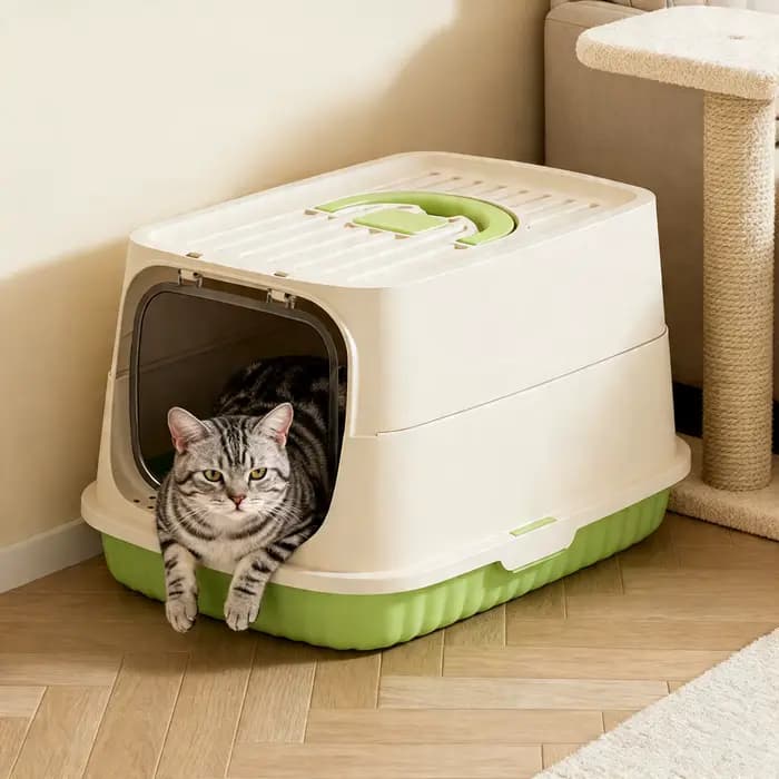 Bac à litière pour chat portable