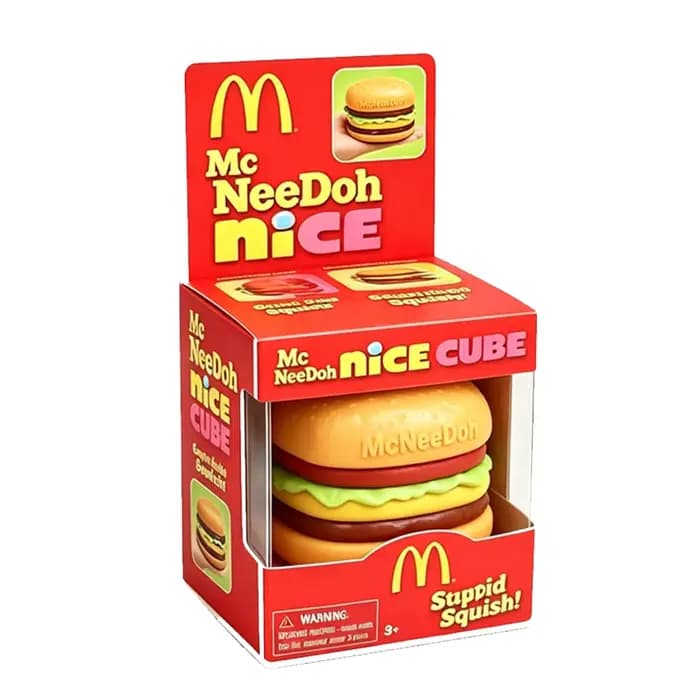 Jouet Squishy Burger en collaboration Mc×NeeDoh