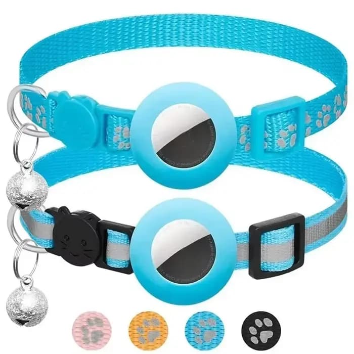 Collier pour chat Compatible avec Apple Airtag avec cloche