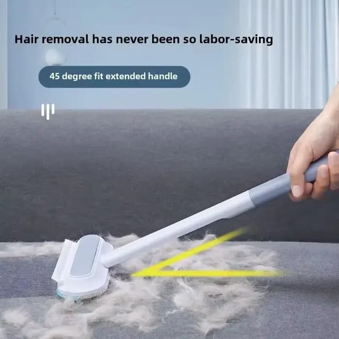 Brosse anti-poils pour animaux de compagnie avec long manche