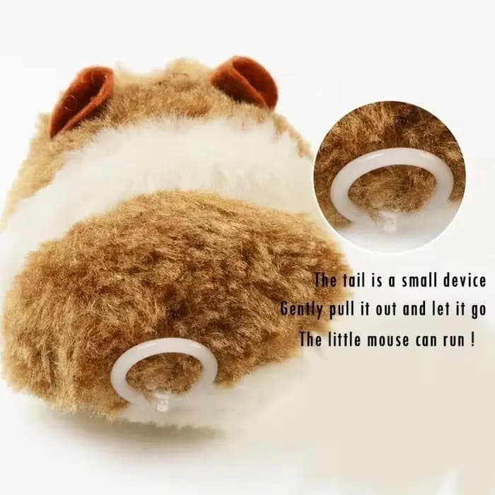Jouet de souris en peluche coule pour animal de compagnie
