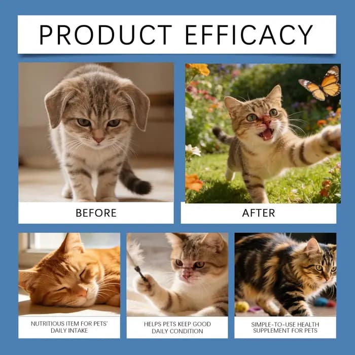 Poudre de santé pour chat tout-en-un