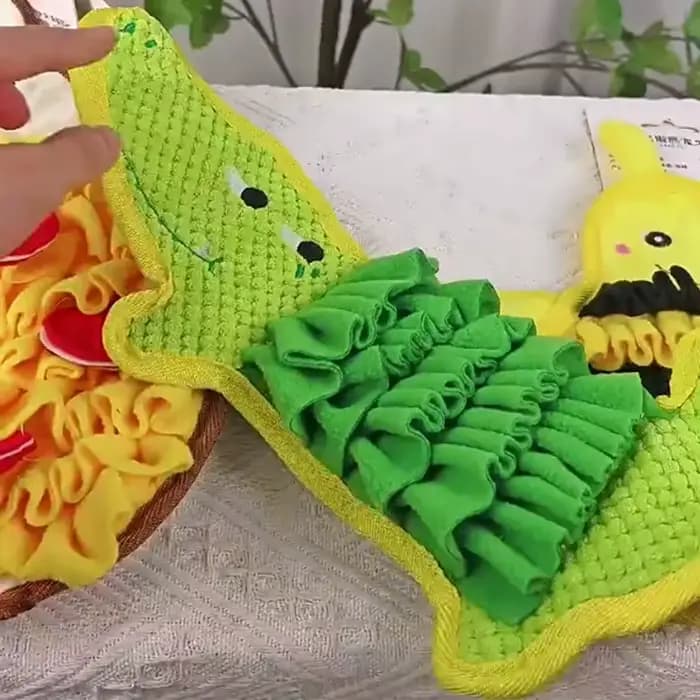 Jouet de puzzle coule en forme de crocodile pour animaux de compagnie