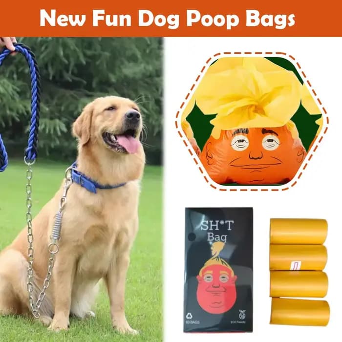 60 sachets pour excréments de chien - Design amusant et tendance