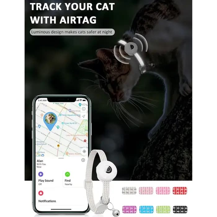 Pour collier de chat Apple AirTag