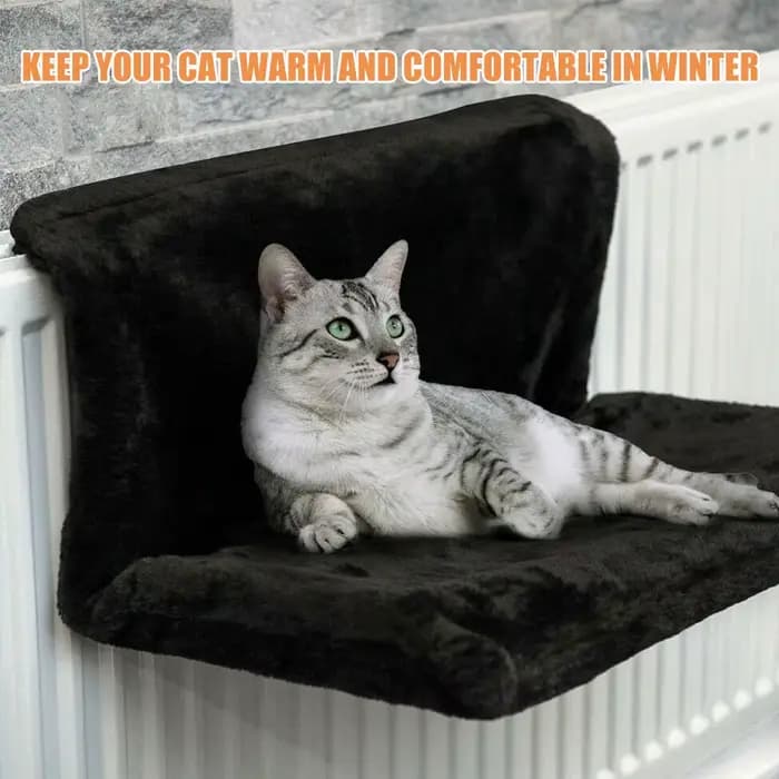 Lit de radiateur de luxe suspendu pour animaux de compagnie