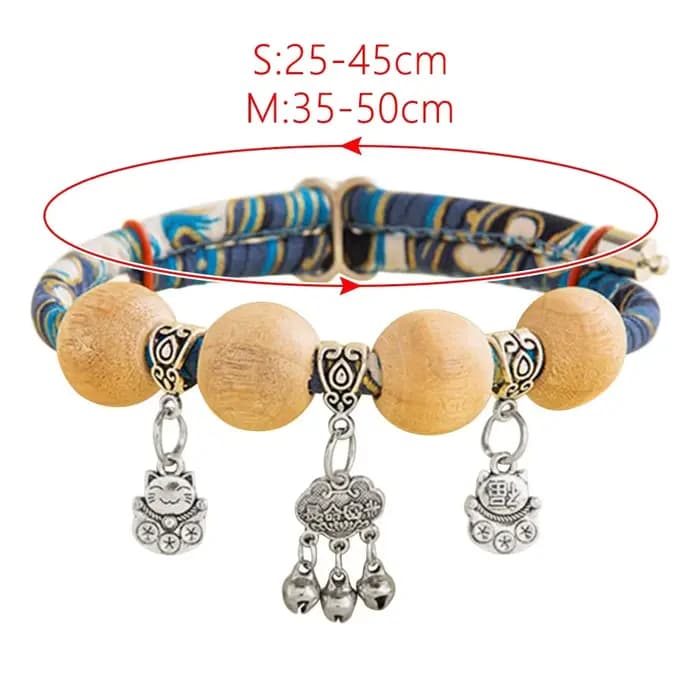 Collier répulsif d'insectes naturel en bois de canhre