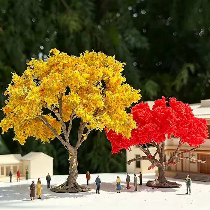 Modèle d'arbre miniature 10/15 cm pour micro-paysage