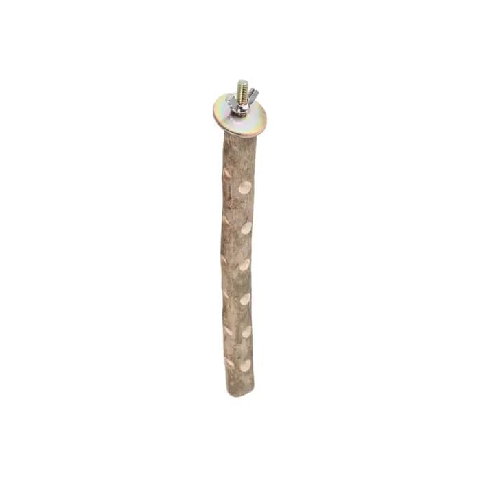 Support en bois naturel pour perroquets