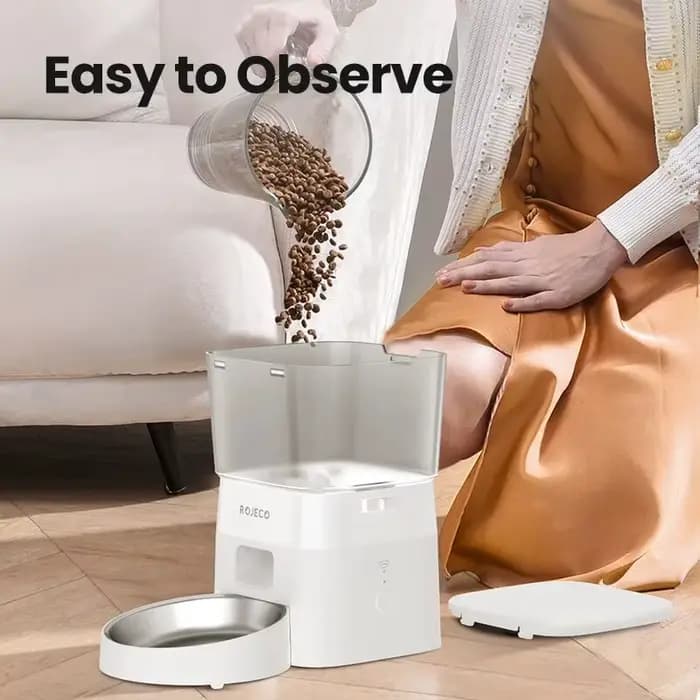 ROJECO 2L mangeoire automatique pour chat WIFI distributeur de nourriture pour animaux de compagnie intelligent pour