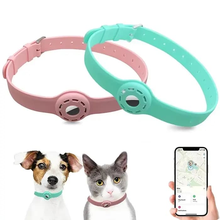 Nouveau collier de chat de compagnie Anti-perte en Silicone pour le traqueur de protection Apple Airtag