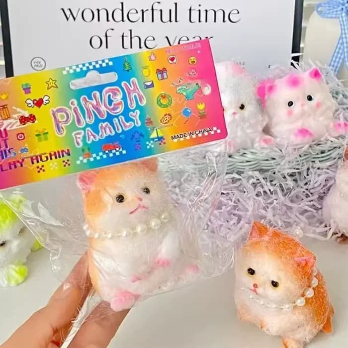Squishy chat presser jouet mignon chaton Antistress Fidget