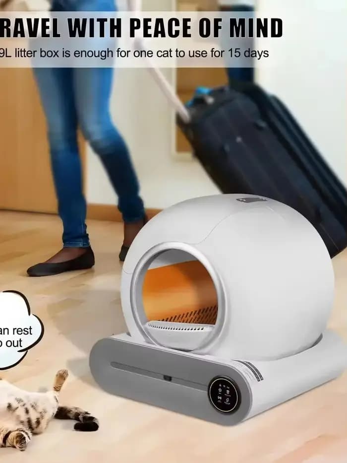 Boîte à litière intelligente autonettoyante pour chat