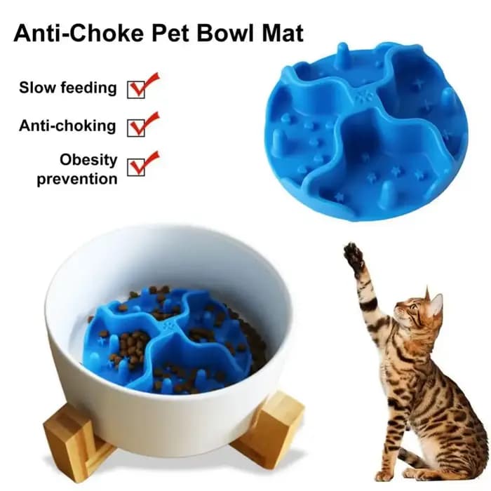 Coussin en silicone pour aliments lents pour chats