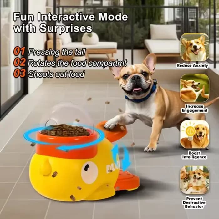 Distributeur interactif de friandises pour animaux