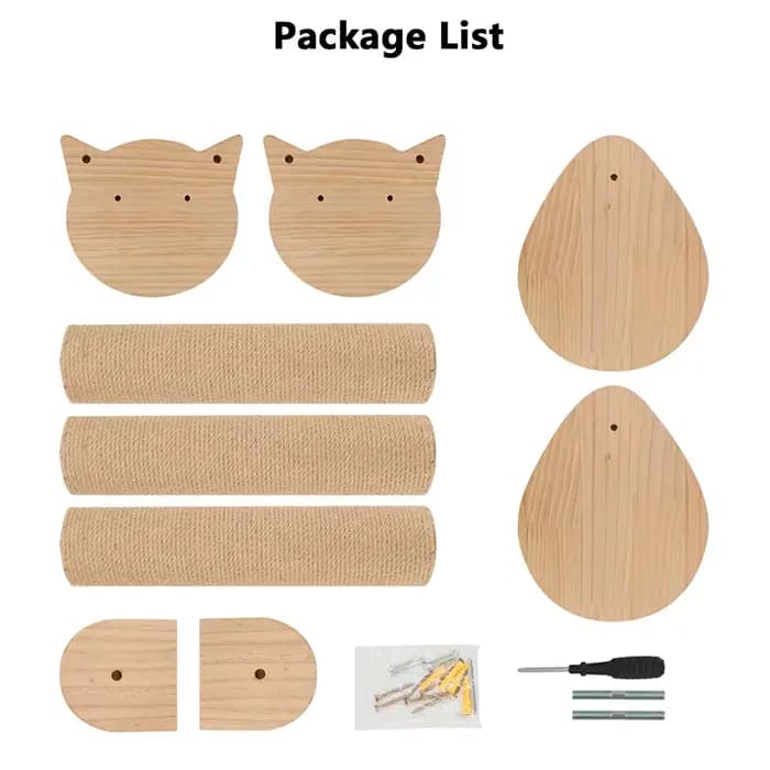 Poteaux à gratter pour chat avec 2 perchoirs