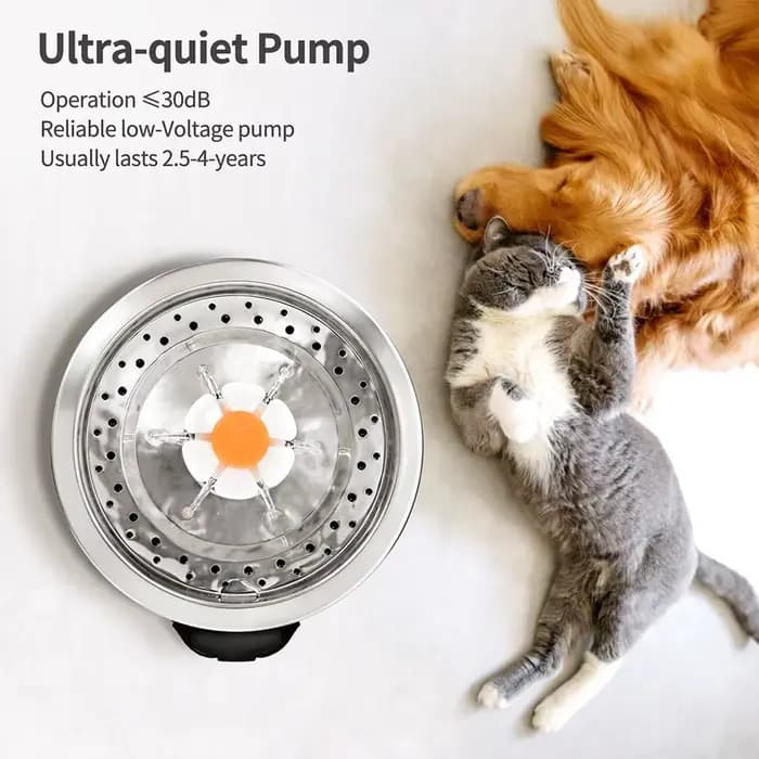 Fontaine pour animaux de compagnie en acier inoxydable 2
