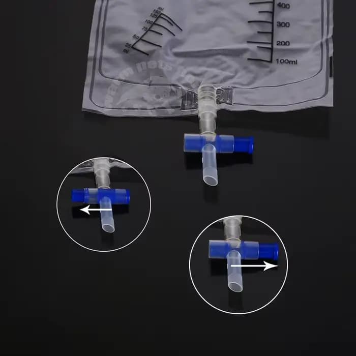 Sac d'urine pour chien et chat, 1000ml, stérile, Anti-reflux, sacs d'urine pour animaux, produits de clinique vétérinaire