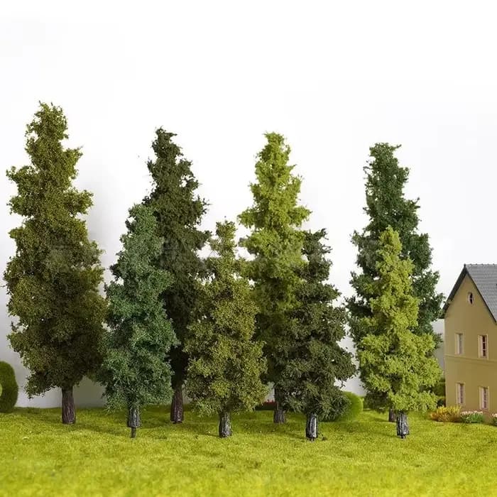 〔R〕Ensemble de piniers miniatures de 14-21 cm : Arbres réalistes pour diorama