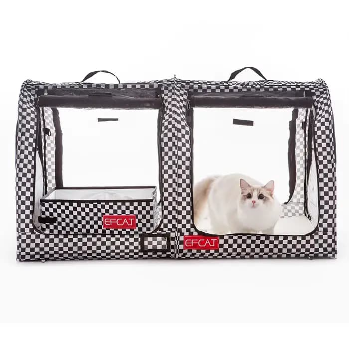 EFCAT Cage de spectacle pliable pour chat, grande tente, maison, salle de livraison de bétail, Cage d'exposition professionnelle Portable pour chat