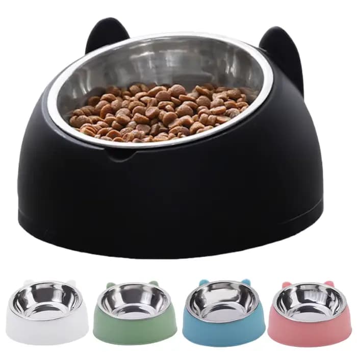 Bol pour chat incliné créatif et adorable