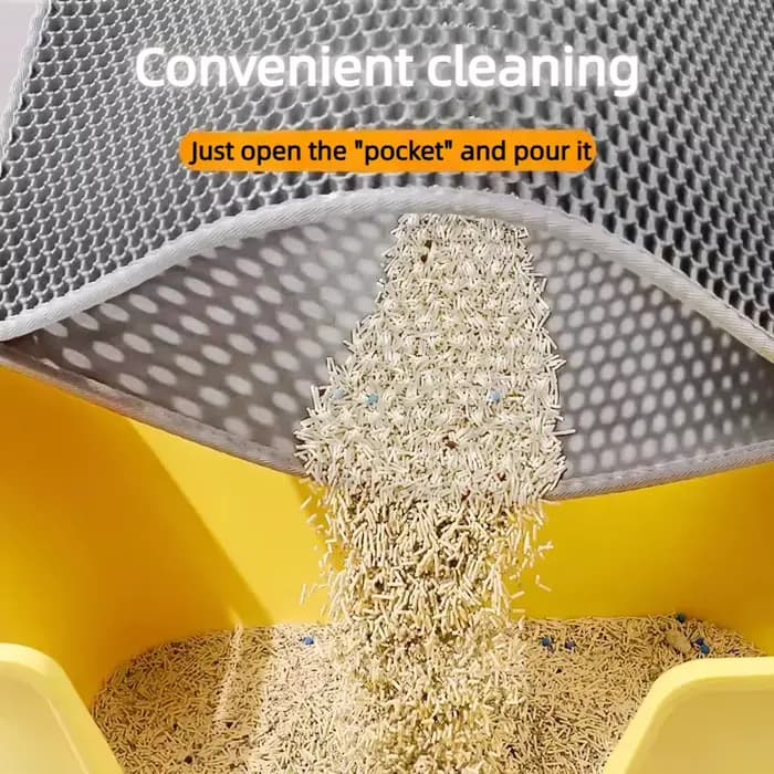 Tapis de litière pour chat antidérapant