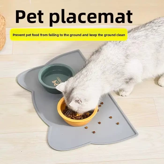 Tapis de nourriture pour animaux de compagnie en Silicone