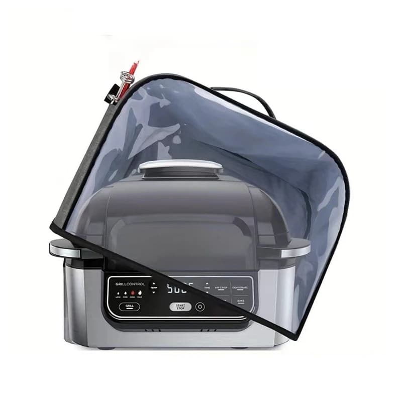 Housse de protection pour friteuse à air Ninja Foodi Grill, capot anti-poussière durable pour cuisine avec poches de rangement, housse anti-poussière imperméable pour grille-pain domestique