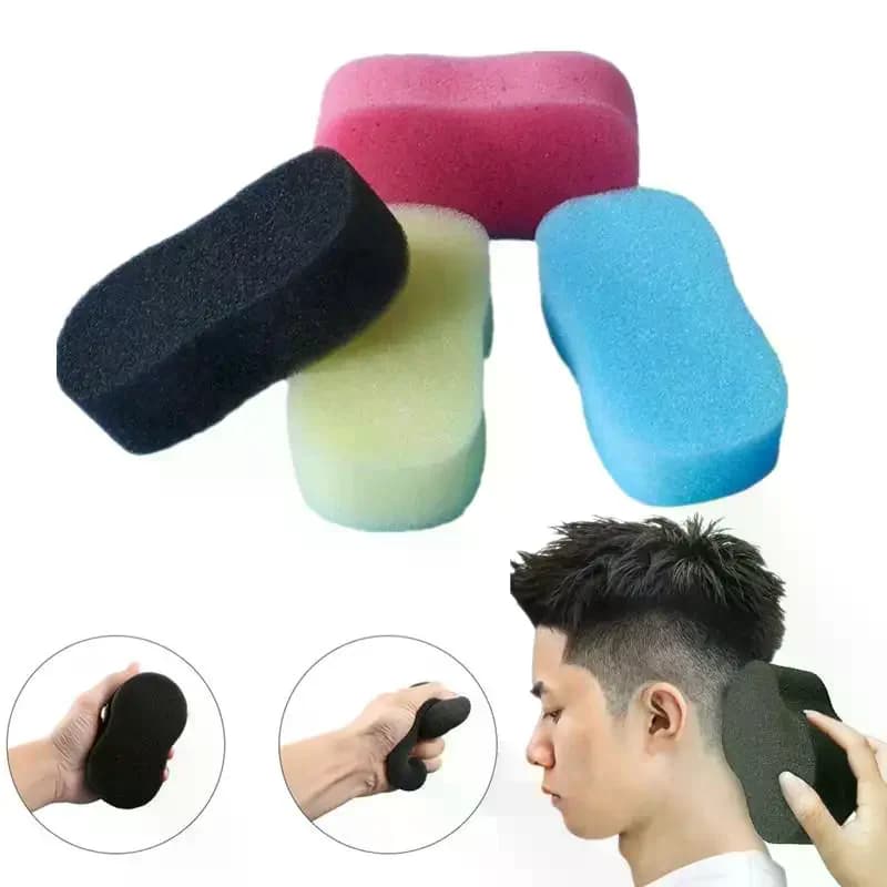 Brosse éponge pour le cou, brosse colorée pour nettoyer les cheveux, brosse pour la barbe, brosse pour enlever les poils, outils de coiffure pour salon de barbier