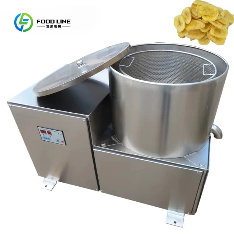 Machine industrielle personnalisée en acier inoxydable pour l'élimination de l'huile des aliments frits, centrifugeuse à huile pour aliments frits, machine de déshuilage des aliments frits