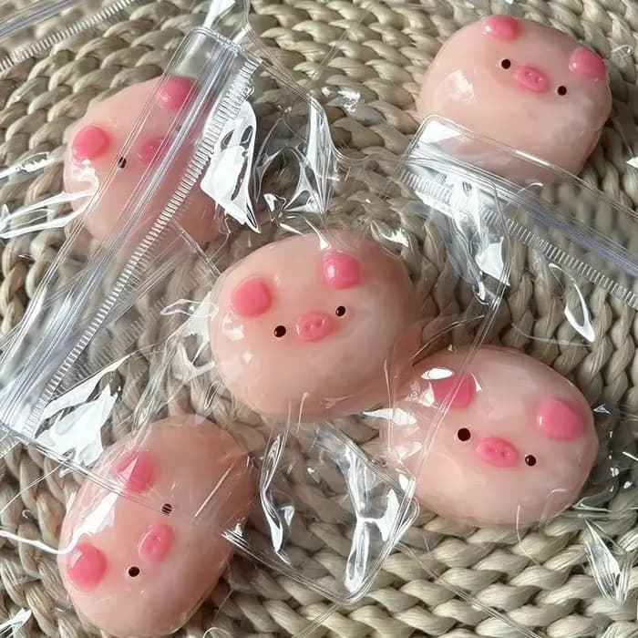 Jouet cochon rose à presser pour soulager l'anxiété et le stress, jeu sensoriel amusant pour les autistes