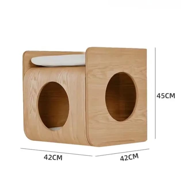 Maison en bois pour chat
