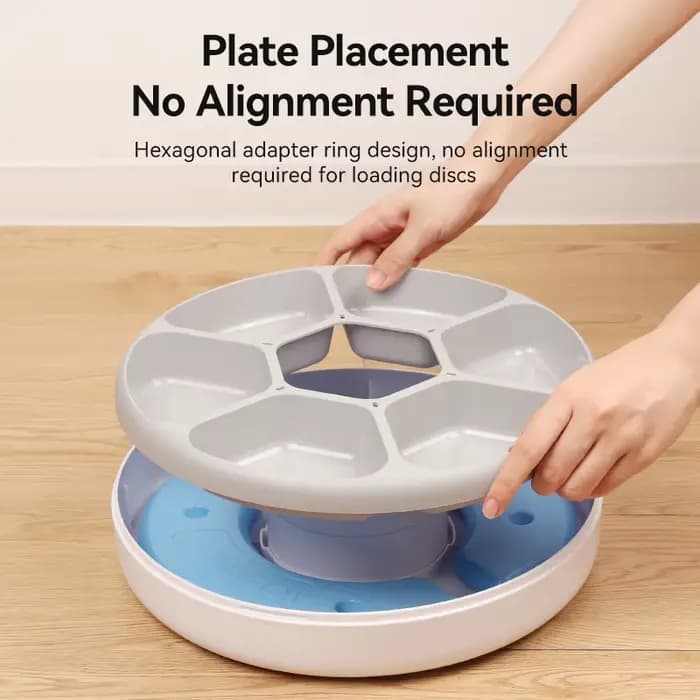 ROJECO mangeoire automatique pour animaux de compagnie distributeur de nourriture sèche humide 6 repas sans fil