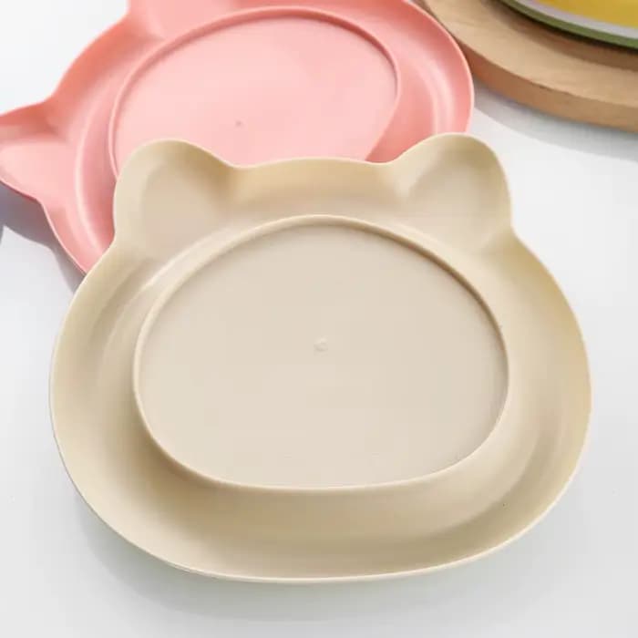 Ensemble de 2 bols peu profonds pour chat, anti-fatigue des poils, à rebord large et profil bas, pour nourriture et eau, design mignon pour chatons