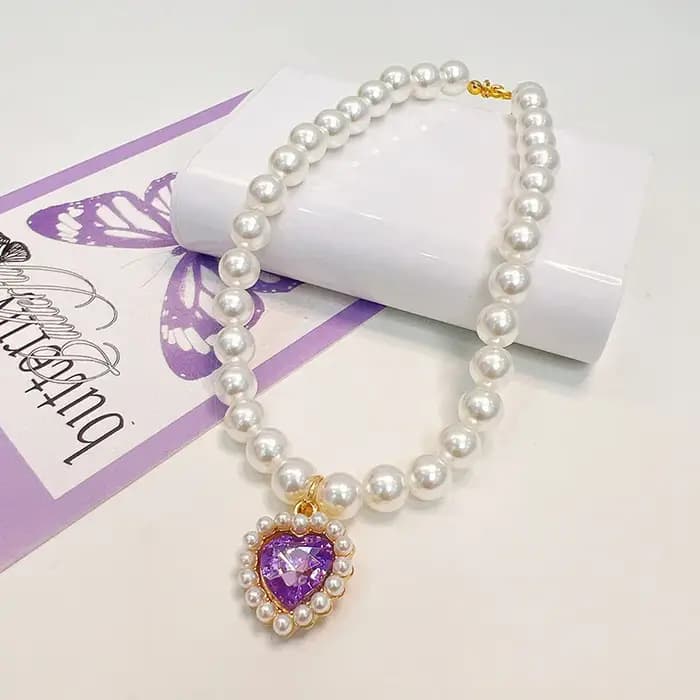 Collier de chat réglable, mignon et exquis, perles de haute Simulation, collier d'été pour animaux de compagnie, fournitures de décoration de cou à la mode pour chaton, nouvelle collection