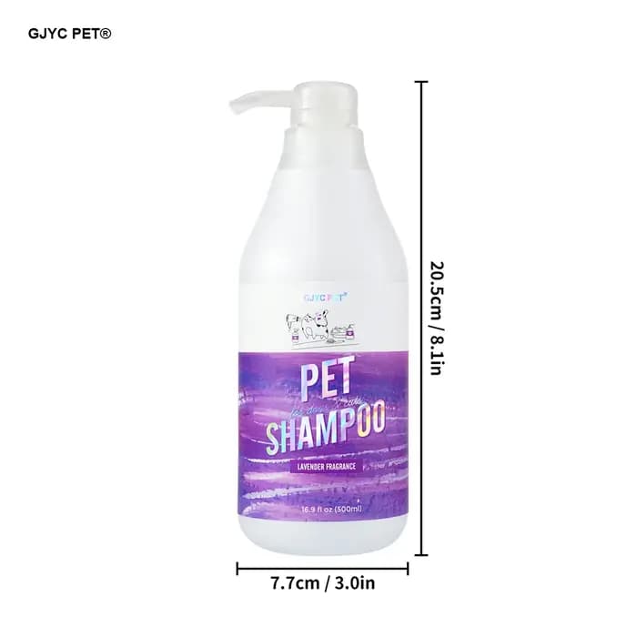 Shampoo pour animaux hypoallergénique chiens chats - Parfum naturel à la lavande Nettoyage en profondeur Désodorisant Hydratant Sans larmes Doux pour peaux sensibles