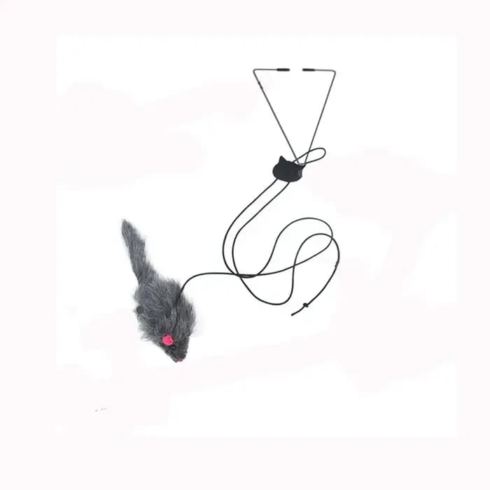 Jouet interactif suspendu à la porte pour chat