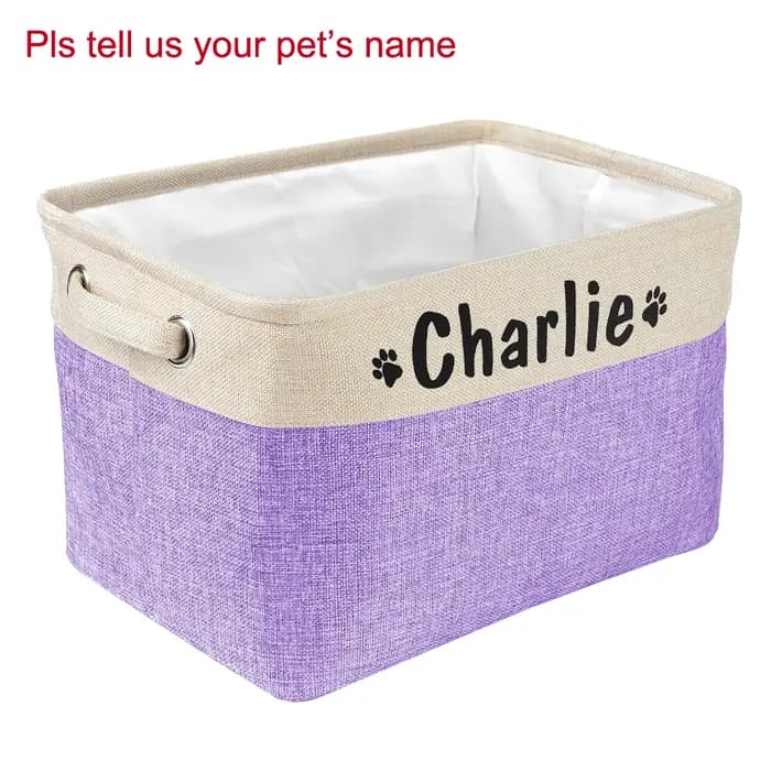 Panier de rangement personnalisé pour jouets de chien