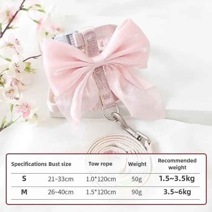Harnais réglable pour animaux de compagnie avec corde de Traction pour chaton chiot lapin furet mignon chat