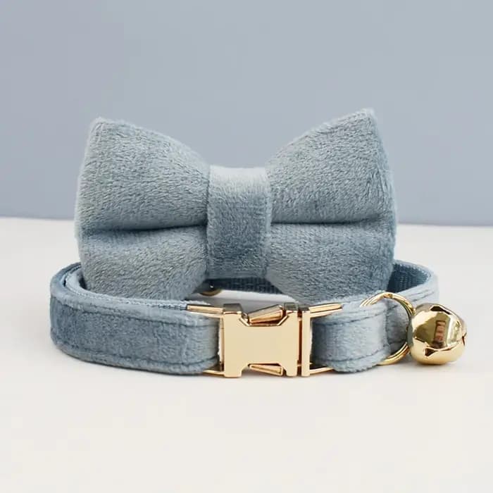 Collier pour chat mignon avec nœud papillon