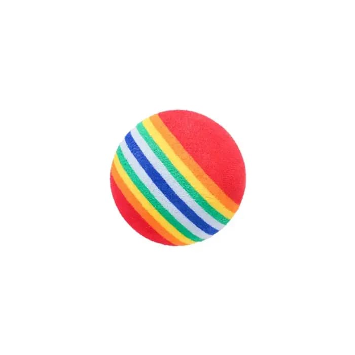 Arc-en-ciel EVA chat jouets balle interactive