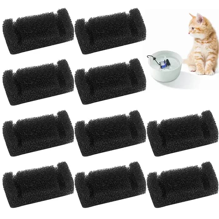 Distributeur d'eau avec filtre éponge pour animaux de compagnie