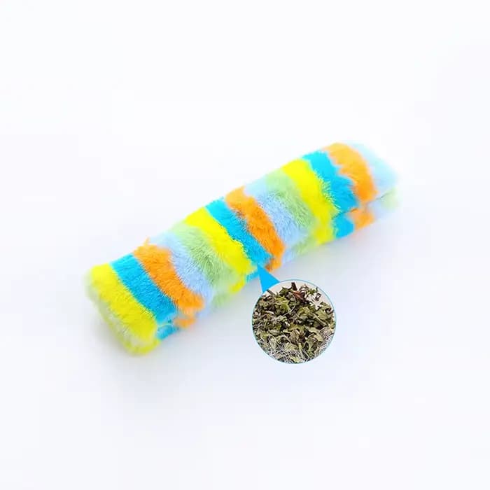 Oreiller en peluche pour chat, jouet avec catnip, papier sonore, résistant aux morsures, jeu interac