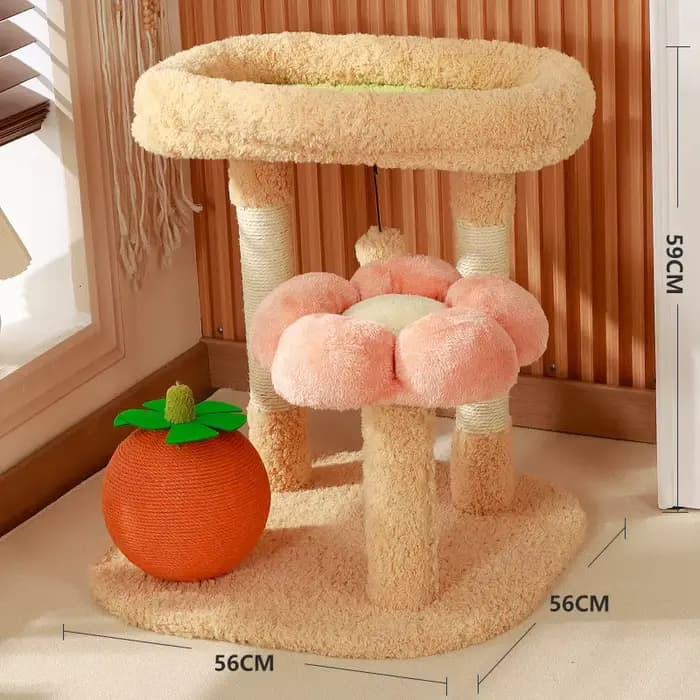 Arbre à chat moderne pour animaux de compagnie d'intérieur
