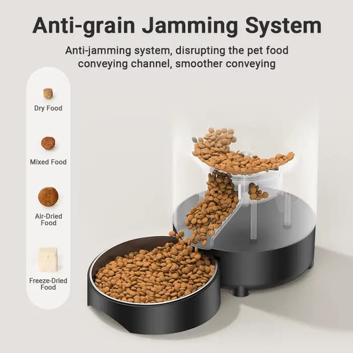 ROJECO 2L mangeoire automatique pour animaux de compagnie intelligente chat nourriture Kibble distributeur bouton